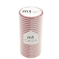 MT CASA LIGNES 10cm framboise - border strawberry - 10 m x 100mm