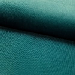 Tissu Velours milleraies Vert canard