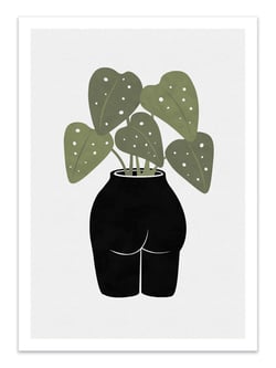 Affiche 50 x 70 cm -  Butt-tanical Vase - Orara Studio