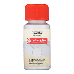 Peinture pour textile - argent nacré - Talens Art Creation - 50ml