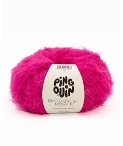 Pelote de Laine et Mohair à tricoter PINGO BRUSH MOHAIR - Phildar Raspberry violet