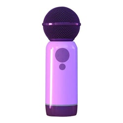 Microphone Bluetooth Portable Longue Autonomie Son Clair Pour Chant Partagé Violet 2 YONIS