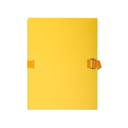 Chemise dos extensible papier - 24x32cm - Jaune - x 10 - Exacompta