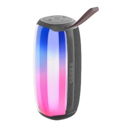 Enceinte Waterproof 10W Bluetooth 5.0 Portable Lumière RGB Autonomie 6h Gris YONIS