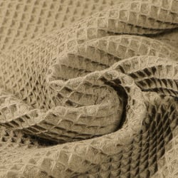 Tissu Nid d'abeille uni Vert kaki clair