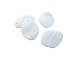 4 Sequins forme ovale en nacre 20*15mm