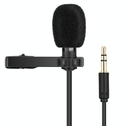 Microphone Clip-On Lavalier Omni-Directionnel Pour Enregistrement Et Diffusion YONIS
