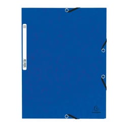 Chemise à élastique 3 rabats carte lustrée 355gm2 - A4 - Couleurs assorties - x 125 - Exacompta