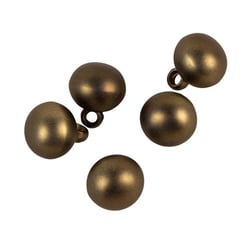 Lot de 6 boutons boule cuivre 12mm