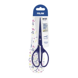 Blister ciseaux de bureau 17 cm série Acid, bleu