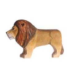 Figurine Lion en bois - Wudimals