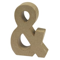 Symbole en Papier mâché esperluette et 15 cm