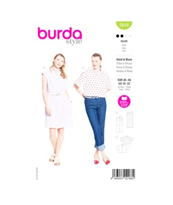 Patron Burda Style 5644 – Robe sans manches & Blouse Femme | Tailles 36-48 taille n°FR 36-48