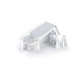 Graine Créative - Crèche à monter soi-même carton 29 cm