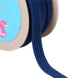 Bobine 20m Galon quatre cordons 15mm bleu marine