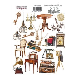 Planche de stickers couleur embelissement Fabrika Decoru FAMILY HERITAGE 154
