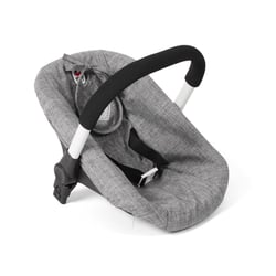Siège auto pour poupée avec adaptateur Jeans gris