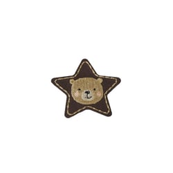 Ecusson thermocollant animaux stars ours 4cm x 4cm