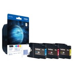 Cartouche d'encre BROTHER LC-1280 - Pack de 3 - Cyan, Magenta et Jaune - Tres haute capacité