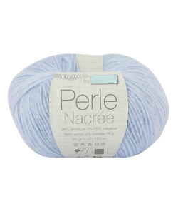 Fil À Tricoter PERLE NACREE - Distrifil 09 Bleu