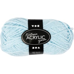 Pelote de laine acrylique Fantasia, L : 80 m, bleu clair, 50 gr/ 1 boule