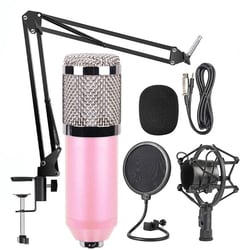 Microphone Rose Haute Qualité Pour Studio Enregistrement Et Podcasting Rose YONIS