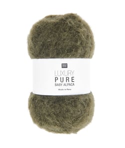 Pelote exceptionnelle LUXURY PURE BABY ALPACA - Rico Design - Le fil 100 % alpaga bébé pour un tricot haut de gamme 07 Kaki