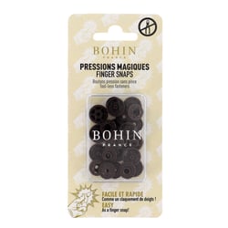Pressions magiques - Boutons pression sans pince ø 13 mm - Marron