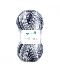 Mohair à tricoter MOHANA - Gründl - certifié Oeko-Tex 7 Noir