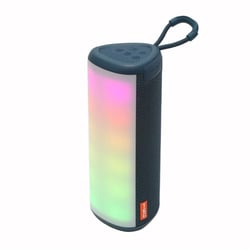 Enceinte Bluetooth Portable Subwoofer LED RGB & TWS Son Puissant Autonomie 4H Bleu YONIS