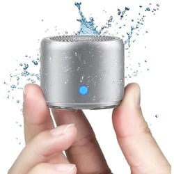 Enceinte Bluetooth Mini Portable IPX7 Étanche Super Bass Haute Fidélité Argent YONIS