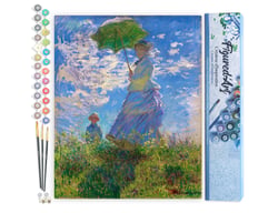 Peinture par Numéro Figured'Art - La Promenade - Monet - Kit de Loisir Créatif DIY Numéro d'Art Complet - 40x50cm sans châssis en bois