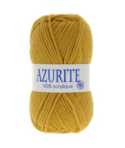 Pelote à tricoter AZURITE de Distrifil - Laissez votre créativité briller à petit prix ! - certifié Oeko-Tex 23245 Jaune moutarde