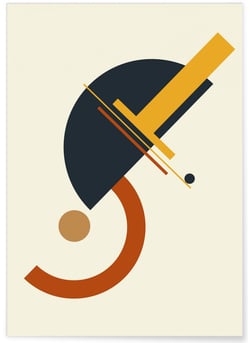 Affiche Abstract Composition 6 | A3 : 29,7x42cm