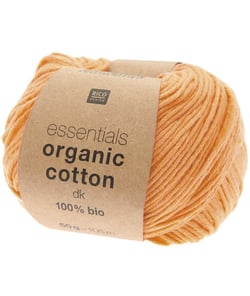 Coton à tricoter Essentials Organic Cotton DK - Rico Design 021 Orange