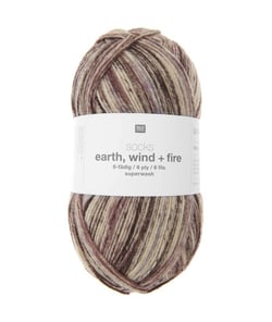 Laine à chaussette Socks Earth Wind + Fire 6 fils - Rico Design 05 Marron Terra