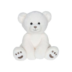 Peluche Ourson Câlin Gipsy Toys crème 25 cm, finition douce et broderies