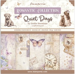 Pochette de 10 feuilles recto verso Stamperia Quiet Days