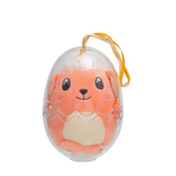 Peluche - Œuf Cosymals de Pâques - Agneau Orange en peluche  - 12 cm