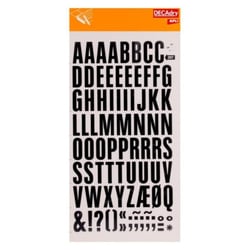 Lettres Transfert Noir 24mm Très grande taille