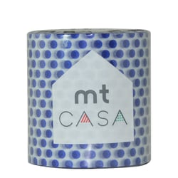 MT CASA - Pois bleu nuit - Largeur 50mm - 10 m x 50mm