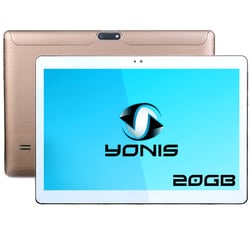 Tablette 10 Pouces 3G Android Lollipop Dual Sim Quad Core Bluetooth 20 Go Or YONIS