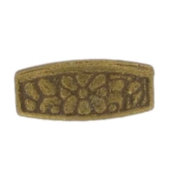 MégaCréa - Perle métal tube 12 mm Bronze 10 pièces