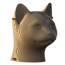 3D sculpture puzzle en carton Chat - Creatifwood