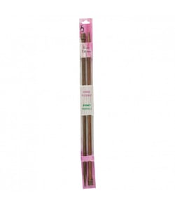 Aiguilles à tricoter 35 cm Bois Perfect Du N°3 au 10 - Pony taille n°7,5