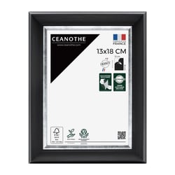 Cadre photo Pandore noir argent 13x18 cm