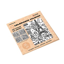 Lot de 4 coloriages velours Villes du monde - Ludocolor