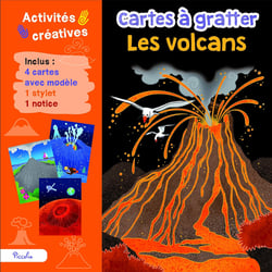 Cartes à gratter Les volcans