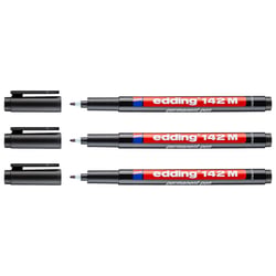 Marqueur permanent 1 mm - EDDING - Noir - Lot de 3