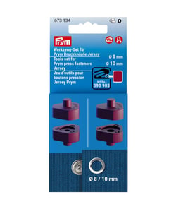 Jeu d’outils pour boutons pression Jersey Prym – Pose facile et précise de boutons sur tissus extensibles Rouge vendu par 50 cm